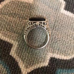 Lia Sophia smoky quartz ring